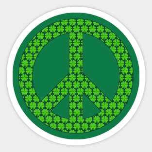 Peace, Love, Beer - Saint Patrick's Day Gift Idea Sticker by LV-creator