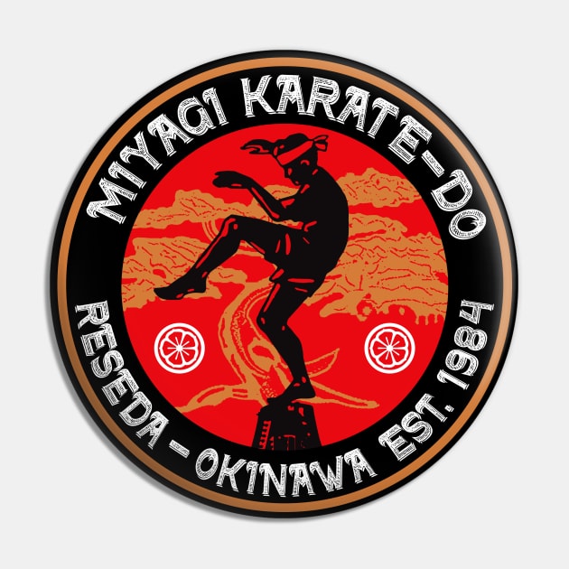 Miyagi Karate Do Crane kick Pin by Karate Panda