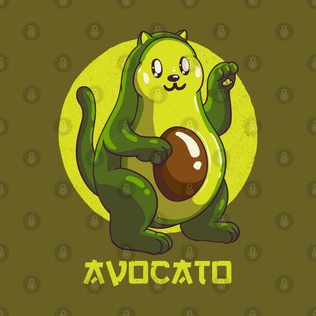 Avocato Avocado Cat by anycolordesigns