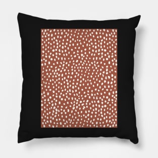 Rust Dalmatian Print Mask Pillow