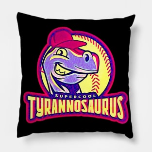 Super Cool Tyrannosaurus (cartoon logo) Pillow