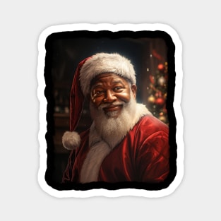 Black Santa realistic Magnet