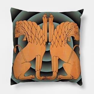 Mycenaeans Lions Pillow