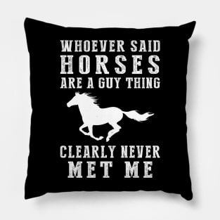 Horsing Around with Humor! Pillow