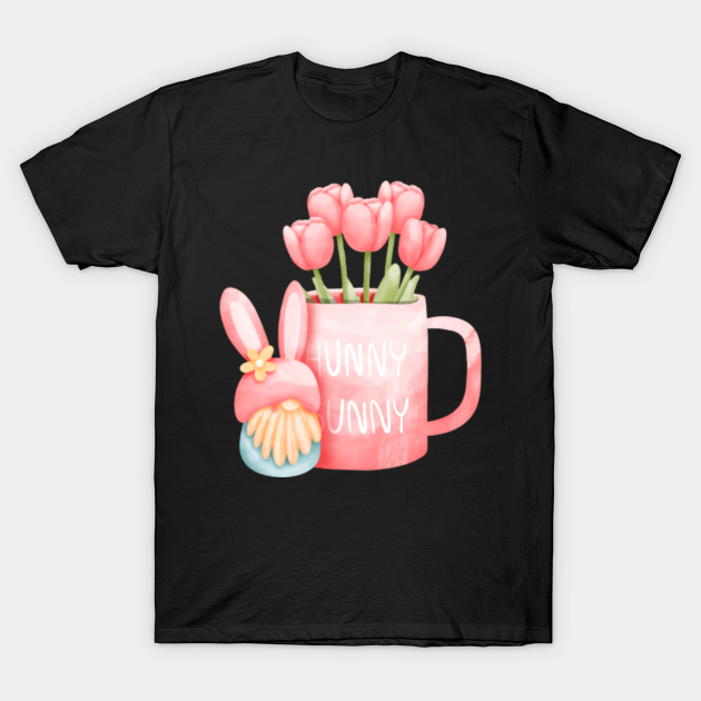 Flower Tulip Bunny Mug - Tulip - T-Shirt