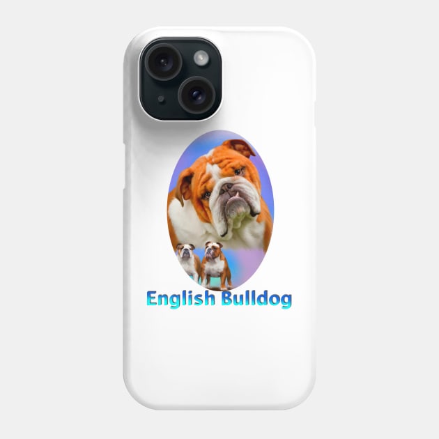 English Bulldog Phone Case by BHDigitalArt