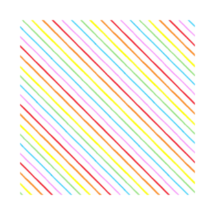 Evelyn's Diagonal Rainbow Stripe T-Shirt