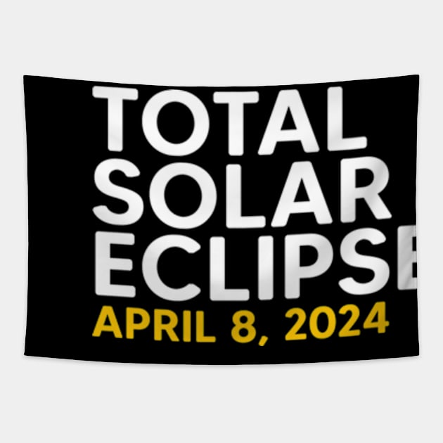 Total Solar Eclipse 2024 Totality Spring April 8,24 Tapestry by Emma Creation