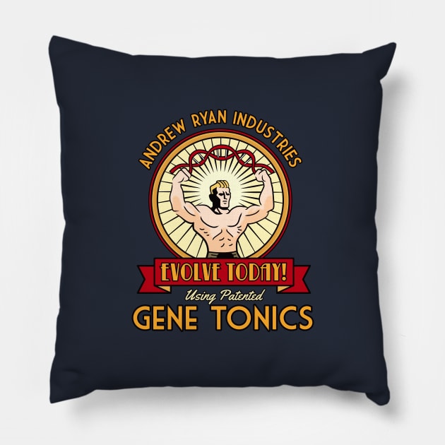 Gene Tonics Pillow by Woah_Jonny