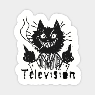 television and the bad cat Magnet