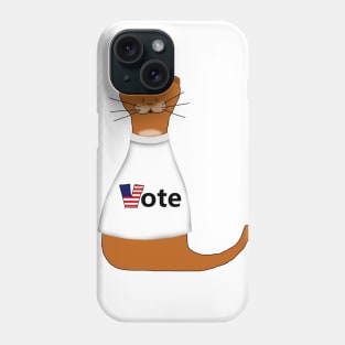 Oliver The Otter Says Vote! Phone Case