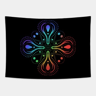 Trippy Mandala Pattern Tapestry