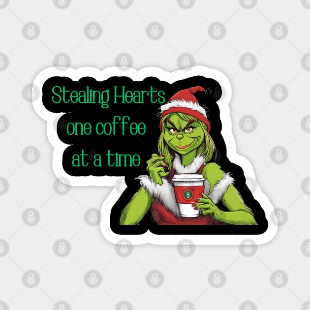 Girl grinch coffee Magnet by blaurensharp00@gmail.com