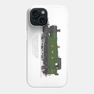 GWR Small Prairie Class 4575 Tank Locomotive Number 5541 Phone Case