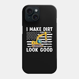 Excavator Excellence Trendy Tee Showcasing the Versatility of Machinery Phone Case