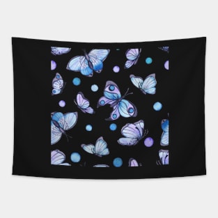 Soft Butterfly Watercolor Pattern Tapestry