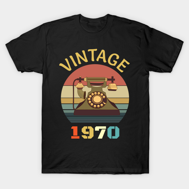 Discover Vintage 1970 Birthday gifts for men women - 50th Birthday Gifts For Women - T-Shirt