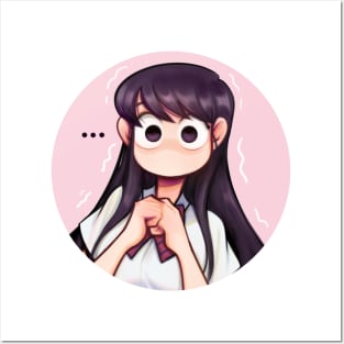 Komi-san Cat Ears Poster for Sale by darkerart