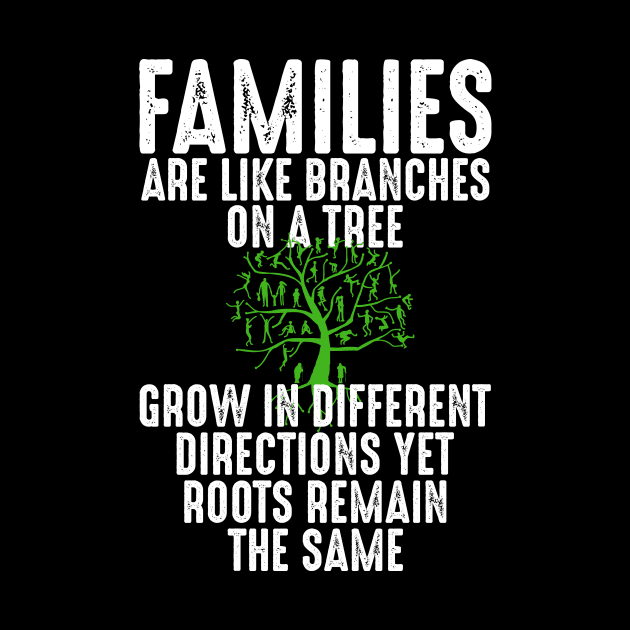 Funny Family Shirts Families Are Like Branches On A Tree by iamurkat