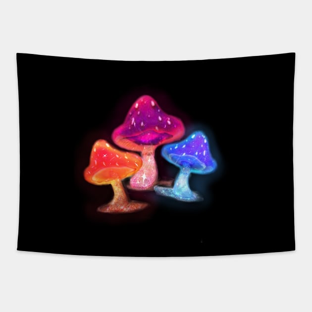 trippy shrooms Tapestry by UrbaneWanderlust