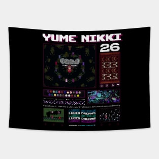 Yume Nikki Streetwear Aesthetic Pixel Design Tapestry