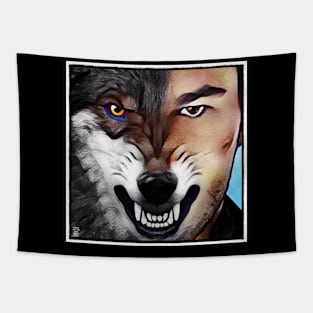 Ethan Werewolf Wolf of God Tapestry