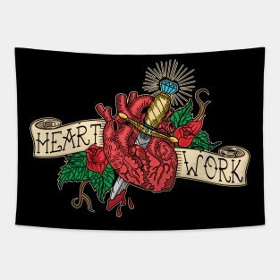 dagger stab heart Tapestry