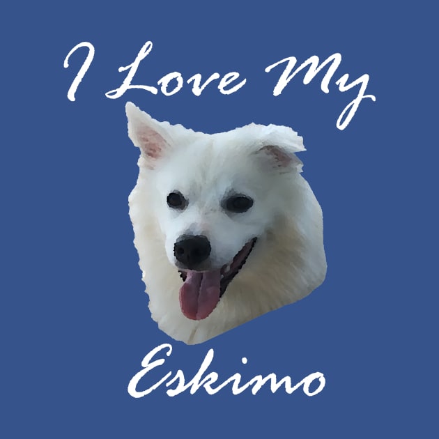 I love my Eskimo (American Eskimo Dog - Spitz) by Zen Goat 