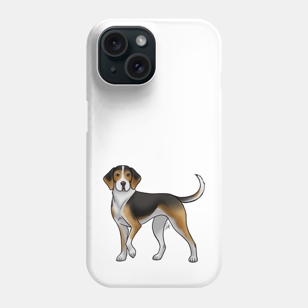 Dog - Treeing Walker Coonhound - Tri Color Phone Case by Jen's Dogs Custom Gifts and Designs