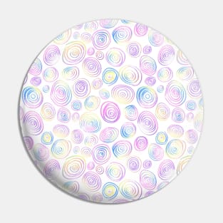 Jolly Rainbow Circles Pin