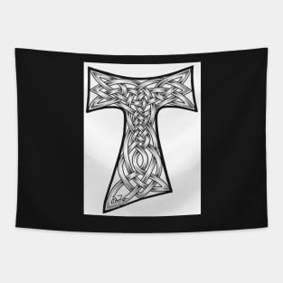 Celtic Franciscan Tau Cross Tapestry