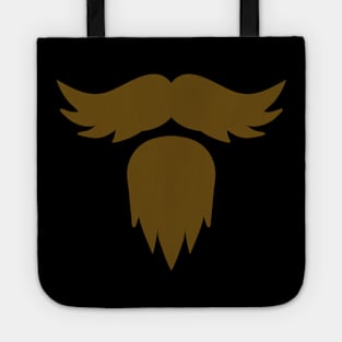 hipster moustache beard Tote