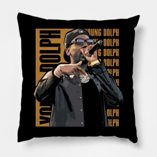 Rich Slave Vibes Dolph Music Inspired T-Shirt Pillow