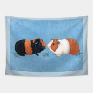 Guinea Pigs and Flowers Tapestry