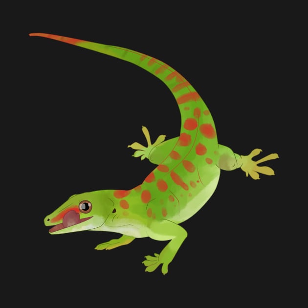 Day Gecko, Colorful Lizard, Gecko Lover Gift by sockdogs