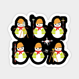 SNOWMAN SURVEYOR TEAM Magnet