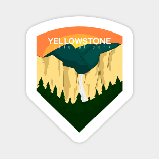 yellowstone national park classic design Magnet