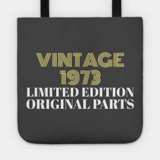 Vintage 1973 Limited Edition Original Parts Tote