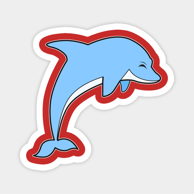 Baby Cute Dolphin Magnet by Imutobi