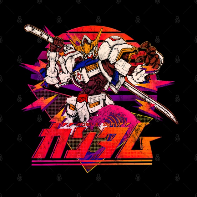 Retrowave 80s Gundam Mecha Vintage by ArtEnginering