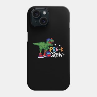 Funny T-Rex Back To School Pre-K Crew Pre Kindergarten Gift Phone Case