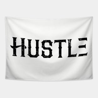 Hustle Black Tapestry