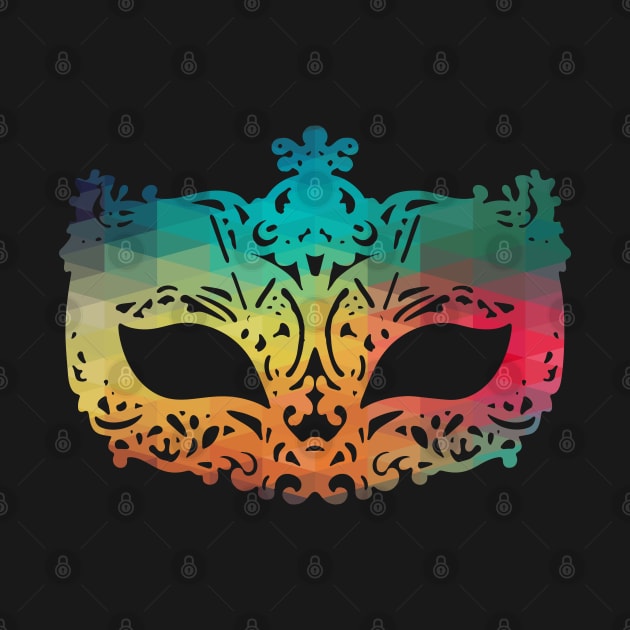 Rainbow Carnival Mask by AdiDsgn