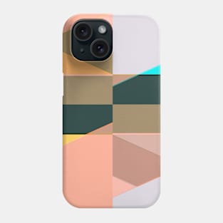 Neon - Coral Geometric Abstract Design Phone Case