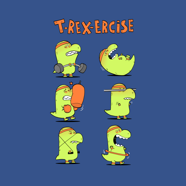 T-Rex-Ercise by Queenmob