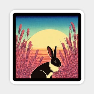 Just A Cute Black Havana Rabbit Magnet