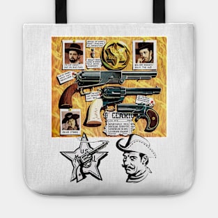 Western Sheriff Legal Weapons And Star Law Badge Cowboy Retro Comic Tote