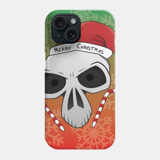 Santa Skull "Merry Christmas" Phone Case