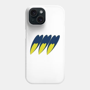 Hearts with ukranian colours (3) Phone Case