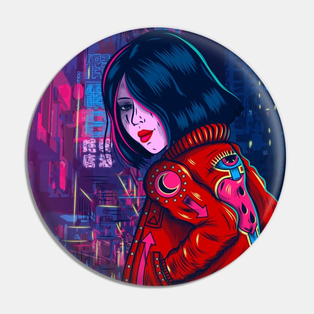 Neon city Pin by Priscila Floriano